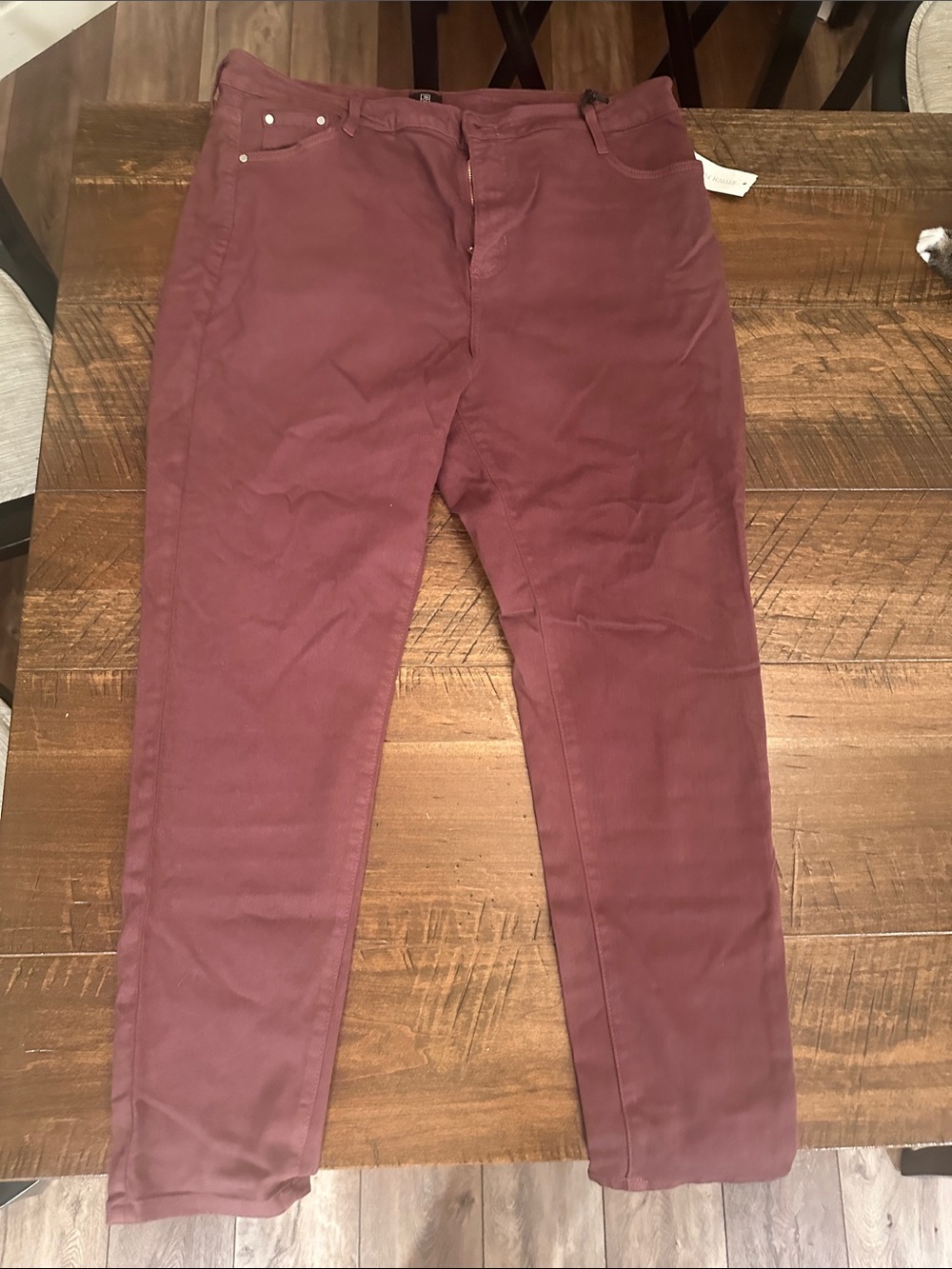 Just Black Straight Leg Jeans in Brown